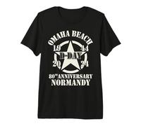 Omaha Beach 1944 Día D 2024 80 Aniversario Normandía Camiseta Premium