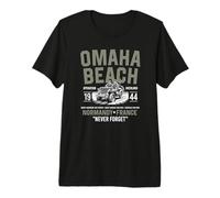Omaha Beach 1944 Normandía Francia Nunca Olvides Camiseta Premium