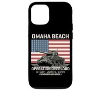 Omaha Beach Operación Overlord D-Day 1944 Tanque Sherman Carcasa para iPhone 12/12 Pro