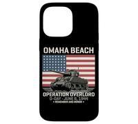 Omaha Beach Operación Overlord D-Day 1944 Tanque Sherman Carcasa para iPhone 14 Pro MAX