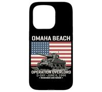 Omaha Beach Operación Overlord D-Day 1944 Tanque Sherman Carcasa para iPhone 15 Pro