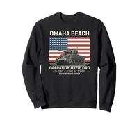 Omaha Beach Operación Overlord D-Day 1944 Tanque Sherman Sudadera
