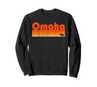 Omaha, Nebraska, estilo retro de los años 80 Sudadera