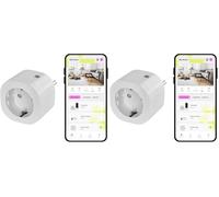 OMAJIN by Netatmo, Enchufe Conectado, Monitor de Energía, Control Remoto, Medidor de Energía, Retardo de Desconexión, Ahorro de Energía, Sin Centralita, WIFI 2.4GHz, 16 A/3680 W, OSP-SK (Paquete de 2)