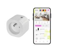 OMAJIN by Netatmo - Enchufe conectado (tipo E) programable con seguimiento de consumo, control remoto, contador de energía, apagado diferido, no requiere concentrador, WIFI/Bluetooth, 16A/3680W,