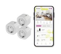 Enchufes inteligentes Wi-Fi OMAJIN de Netatmo, paquete de 3 unidades con monitorización del consumo energético.