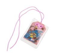Omamori japonés - Motivos Carpe Koi - Riqueza - Amuleto Amuleto Tradicional - 6 x 4 cm - Rosa - Tela, plástico - Objeto Deco - Idea de Regalo Asia