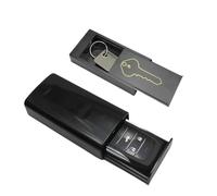 Omana Caja magnética para llaves de coche con imán fuerte, caja fuerte para llaves de emergencia, caja de llaves secreta para ocultar una llave, caja fuerte para llaves de casa (negro [S+L])