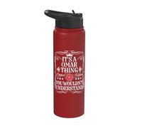 Omar Nombre Es Una Cosa Omar Que No Entendería Stainless Steel Insulated Water Bottle