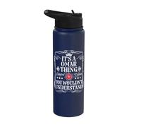 Omar Nombre Es Una Cosa Omar Que No Entendería Stainless Steel Insulated Water Bottle