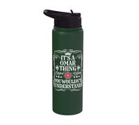 Omar Nombre Es Una Cosa Omar Que No Entendería Stainless Steel Insulated Water Bottle