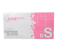 Omare Luna Guantes Nitrilo Negro sin Polvo Talla S 100uds