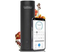 Ombiance - Difusor de Aromas y Aceites Esenciales Profesional | Controlado por Aplicación | Humidificador y Purificador Aire | Absorbe Olores | Regalo Ideal, Negro, 300m3, Aluminio