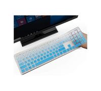 (Ombre Blue) Keyboard Cover Skin For Hp Pavilion 27 All In One Pc 27-xa0014/27 Xa0055ng/0370nd/0076hk/0010na, Hp Pavilion 24-