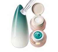Ombre Gel Babyboomer Arielle 2 g, regla de color turquesa brillante para degradados de cuento de hadas y looks franceses únicos en uñas de gel, perfecto para diseños de sirena, Lynis-Nailshop.de