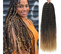 Ombre Passion Twist Hair 24 pulgadas 8 paquetes Passion Twist Crochet pelo para mujeres onda de agua trenzado pelo largo primavera Twist extensi