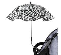 Ombrelle Poussette Universelle - 66cm Parasol Avec Pince Réglable | Tissu Anti-UV Imperméable Pour Bébé | Pare-Soleil Pliable | Protection Complète Pour Sorties En Plein Air