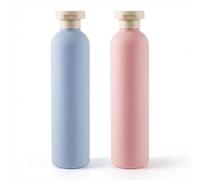 OMBRISA Botellas Viaje de Para Champú 260ml 2 Piezas con Tapón Flip, Botes de Viaje Rellenables, Tocador de Recipientes de Viaje para champú, acondicionador y cosméticos