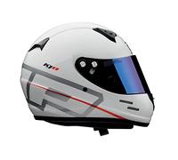 OMC Kj8 Evo Cmr Casco Karting Blanco Talla L