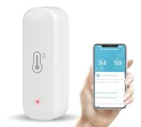 OMCGG WiFi Higrómetro Termómetro Sensor, Termómetro e Higrómetro WiFi Inteligente Sensor Wifi Monitoreo Remoto Compatible con Tuya Smartlife para el Hogar Bodega Invernadero Cave