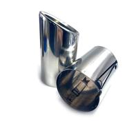 OMDHATU Autopartes para A-UDI A4 B8 2009-2016 Q5 2009-2012 A3 A1 2 Uds Cubierta De Tubo Silenciador De Punta De Escape De Coche Tubo Escape Coche(Plata)