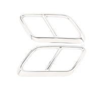 OMDHATU Autopartes para para Range Rover para Velar 2017-2020 Tubo De Escape De Garganta Salidas Embellecedor De Cubierta De Marco De Tubo De Escape Tubo Escape Coche(Plata)