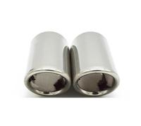 OMDHATU Autopartes para Volvo S60 2011 2012 2013 V60 V40 2012 2013 Accesorios De Cubierta De Tubo Silenciador De Punta De Escape De Coche De Acero Inoxidable Tubo Escape Coche(Plata)
