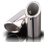OMDHATU Autopartes para Volvo S60 2011-2013 V60 V40 2012 2013 XC60 2010-2013 Cubierta De Punta De Tubo Silenciador De Escape De Coche De Acero Inoxidable Tubo Escape Coche(Plata)