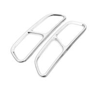 OMDHATU Autopartes Silenciador De Escape Trasero De Coche, Cubierta Decorativa De Tubo De Escape Embellecedor De Acero Inoxidable 1 Par para A-UDI Q7 2016-2019 Tubo Escape Coche(Plata)