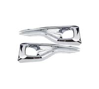 OMDHATU Luz Antiniebla Cubierta Rejilla 2 Uds Cubierta Luz Antiniebla Coche Lámpara Antiniebla Pegatina Decorativa Embellecedora Cejas Para F&ord Para Enfoque MK4 2019 2020 2021 (Color : Plata)