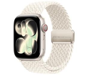 OMECKY Correa magnética trenzada Solo Loop compatible con Apple Watch Series 10 de 42 mm, 9, 8, 7, 6, 5, 4, 40 mm, 41 mm, para mujeres y hombres, correa deportiva elástica de nailon para iWatch SE,