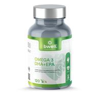 Omega 3 1500mg Alta Concentración - (500mg EPA + 1000mg DHA) 120 Perlas con Vitamina E - Apoya Memoria, Vista, Corazón y Defensas - 4 Meses - Sin OGM - Bwell Supplements