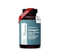 Omega 3-2000 mg - Aceite de Pescado Puro - 1000 mg EPA + 500 mg DHA | Salud Cardiovascular - Cerebral y Visual - 120 Cápsulas Para 4 Meses - Fabricado En Francia - Vitavea
