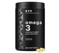 Omega 3 2000 mg RTP, 360 Cápsulas Blandas, Con Vitamina E | 6 Meses De Suministro, 360 mg EPA + 240 mg DHA Por Dosis, 2 Al Día, Ácidos Grasos Aceite De Pescado, Sin Gluten Y Sin Lactosa