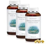 Omega-3 500mg 3x 400 Cápsulas - Aceite de Pescado natural, con Ácidos Grasos Poliinsaturados EPA, DHA y Vitamina E para reducir niveles de colesterol, Sanct Bernhard - Cebanatural
