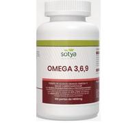 Omega 3 6 9 1400 mg 100 Perlas Complemento Nutricional con Aceite de Pescado, Onagra y Linaza Ácidos Grasos Esenciales para Bienestar General