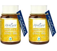 Omega 3 6 9 Cápsulas Estado Puro | Combinación Premium de Aceites de Pescado, Borraja y Lino | Apoyo Integral para el Corazón, Cerebro y Piel | No-GMO, 60 Perlas | TONGlL (Paquete de 2)