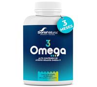Omega-3 con 660mg EPA + 440mg DHA Soria Natural - Aceite de pescado - Alto Contenido en Ácidos Grasos Omega 3 - Salud Cardiovascular - Bienestar diario - 180 perlas de 1340 mg