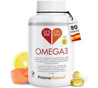 Prisma Natural Omega 3 – 35% EPA/25% DHA – Aceite de pescado puro y destilado – 90 perlas 1000 mg