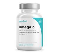 Omega 3 Aceite de Pescado - 400 Cápsulas (Suministro para +1 año) - 1000mg por Cápsula - Con ácidos grasos Omega-3 EPA y DHA - Omega3 fish oil para colesterol, cerebro, visión y corazón*