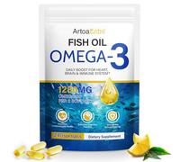 Omega 3 Alto Concentrado - 2000mg por Dosis (660mg EPA y 440mg DHA) - 240 Cápsulas (4 Meses) - Sabor Limón Natural - Apoya Corazón, Cerebro y Visión