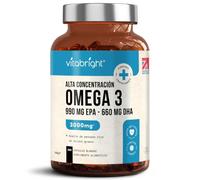 Omega 3 Cápsulas 1000mg-3000mg | 990 EPA + 660 DHA | Hasta 5 Meses - 300 Cápsulas | Aceite de Pescado | Sin Metales Pesados | Destilado Molecularmente | Certificado Friend of the Sea | VitaBright