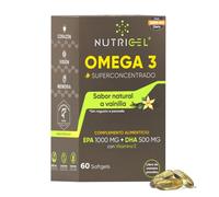 Omega 3 Capsulas 2000mg EPA 1000mg DHA 500mg Blíster Vainilla 60 cap | Omega 3 2000 mg · 1000 EPA + 500 DHA · sabor vainilla sin regusto · blíster protegido · 60 cápsulas