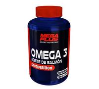 Omega 3 - Capsulas Omega 3 - Mega Plus Competition - Aceite de pescado - Rico en EPA y DHA - Vitamina E - Mejora el desarrollo y funcionamiento del cerebro y del sistema nervioso - 220 cap. (171045)