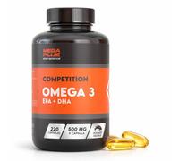 Omega 3 - Capsulas Omega 3- Mega Plus Competition - Aceite de pescado salvaje - Rico en EPA y DHA - Protegete a ti y a tu musculatura - 500 mg por capsula - 220 cap.