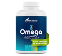 Omega-3 con 660mg EPA + 440mg DHA Soria Natural - Aceite de pescado - Alto Contenido en Ácidos Grasos Omega 3 - Salud Cardiovascular - Bienestar diario - 180 perlas de 1340 mg