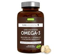 Igennus Pure & Essential - Super Concentrated Omega 3 Wild Fish Oil & D3 - 180 cápsulas blandas Igennus