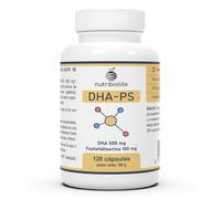 Omega 3 DHA 500 mg TG y fosfatidilserina 100 mg,120 mini perlas - DHA-PS