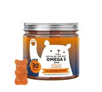 Omega 3 DHA - Catch Of The Day Vitality Support - Sin Pescado - con Vitamina C y E, Aceite Microalga - Sistema Inmunitario - 30 unidades (1 mes) - Sin Azúcares, Vegano - Bears with Benefits