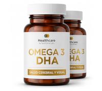 Omega 3 DHA EPA 300mg (250mg DHA + 50mg EPA) | Pack 2 x 60 Cápsulas | Alta absorción TG | 696,92mg por cápsula | Apoya visión y funciones cognitivas | Certificado IFOS 5 estrellas | Vitamina E | 60 cá